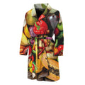 Fresh Fruits And Vegetables Print Men's Bathrobe
