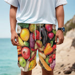 Fresh Fruits And Vegetables Print Men's Cargo Shorts