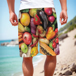Fresh Fruits And Vegetables Print Men's Cargo Shorts
