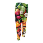Fresh Fruits And Vegetables Print Men's Compression Pants