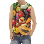 Fresh Fruits And Vegetables Print Men's Fitness Tank Top