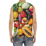 Fresh Fruits And Vegetables Print Men's Fitness Tank Top