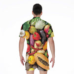 Fresh Fruits And Vegetables Print Men's Rompers
