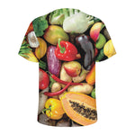 Fresh Fruits And Vegetables Print Men's Sports T-Shirt