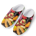 Fresh Fruits And Vegetables Print Mesh Casual Shoes