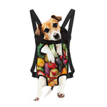 Fresh Fruits And Vegetables Print Pet Carrier Backpack