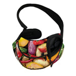 Fresh Fruits And Vegetables Print Pet Sling Carrier