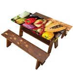 Fresh Fruits And Vegetables Print Picnic Table Cover