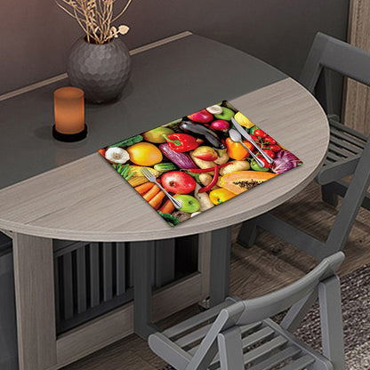 Fresh Fruits And Vegetables Print Placemat