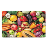 Fresh Fruits And Vegetables Print Polyester Doormat