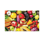 Fresh Fruits And Vegetables Print Polyester Flag