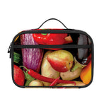 Fresh Fruits And Vegetables Print Portable Lunch Bag