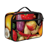 Fresh Fruits And Vegetables Print Portable Lunch Bag