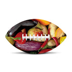 Fresh Fruits And Vegetables Print Rugby Ball