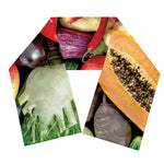 Fresh Fruits And Vegetables Print Scarf