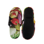 Fresh Fruits And Vegetables Print Slippers