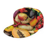 Fresh Fruits And Vegetables Print Snapback Cap
