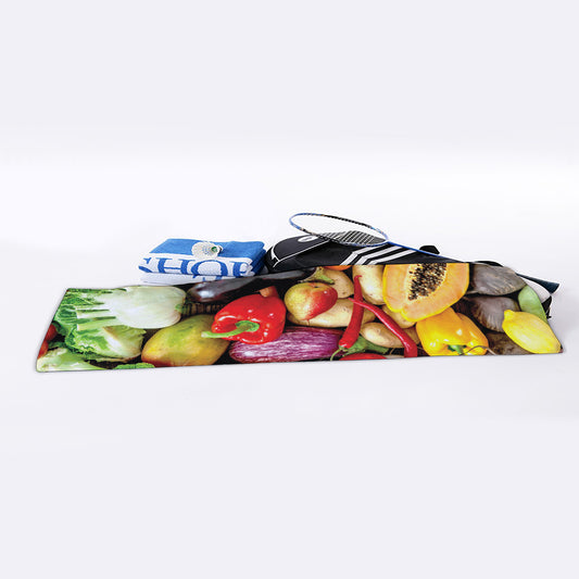 Fresh Fruits And Vegetables Print Sports Towel
