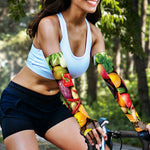 Fresh Fruits And Vegetables Print Sun Protection Arm Sleeves