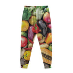 Fresh Fruits And Vegetables Print Sweatpants
