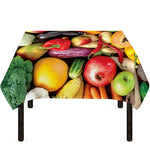 Fresh Fruits And Vegetables Print Tablecloth