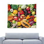 Fresh Fruits And Vegetables Print Tapestry