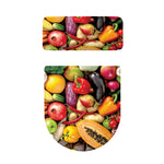 Fresh Fruits And Vegetables Print Toilet Lid And Tank Cover Set