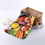Fresh Fruits And Vegetables Print Towel