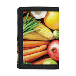 Fresh Fruits And Vegetables Print Trifold Wallet