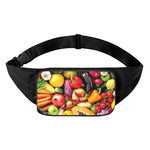 Fresh Fruits And Vegetables Print Waist Bag