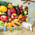 Fresh Fruits And Vegetables Print Wall Sticker