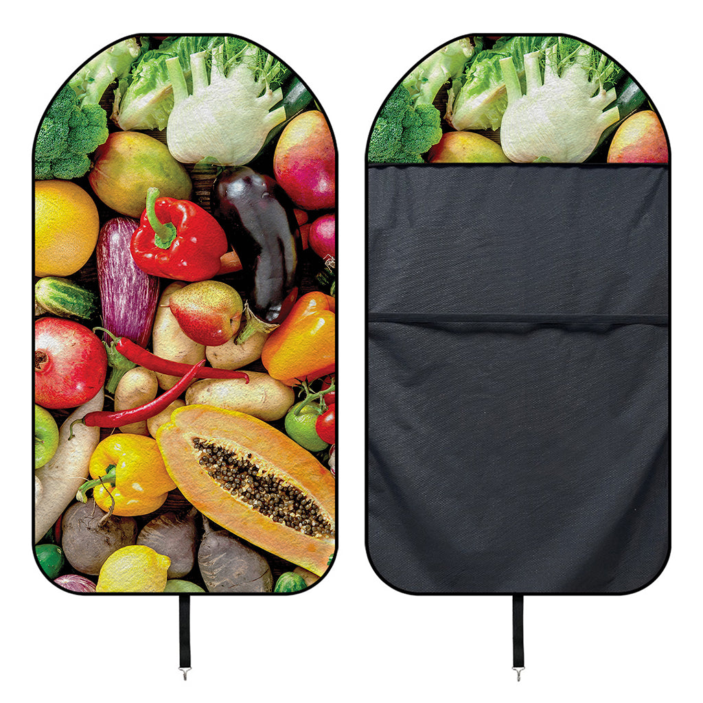 Fresh Fruits And Vegetables Print Waterproof Car Seat Cover