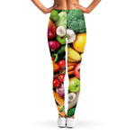 Fresh Fruits And Vegetables Print Women's Leggings