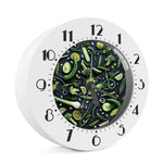 Fresh Green Fruit And Vegetables Print Alarm Clock