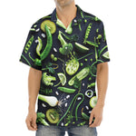 Fresh Green Fruit And Vegetables Print Aloha Shirt