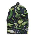 Fresh Green Fruit And Vegetables Print Backpack