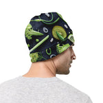 Fresh Green Fruit And Vegetables Print Beanie