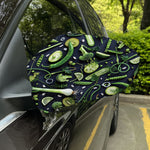 Fresh Green Fruit And Vegetables Print Car Side Mirror Covers