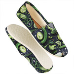 Fresh Green Fruit And Vegetables Print Casual Shoes