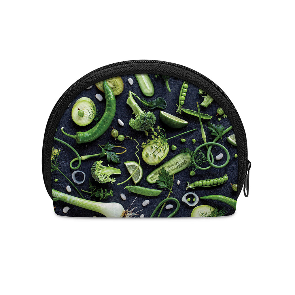 Fresh Green Fruit And Vegetables Print Coin Purse