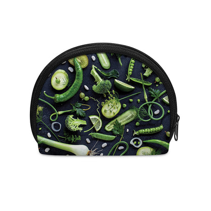 Fresh Green Fruit And Vegetables Print Coin Purse
