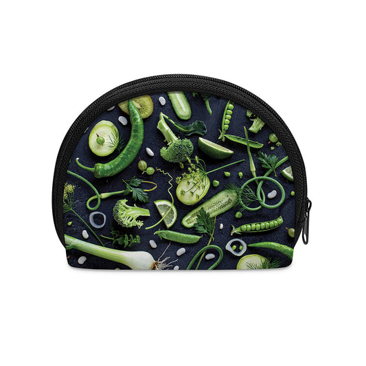 Fresh Green Fruit And Vegetables Print Coin Purse