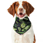 Fresh Green Fruit And Vegetables Print Dog Bandana