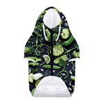 Fresh Green Fruit And Vegetables Print Dog Zip Up Hoodie