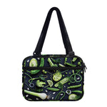 Fresh Green Fruit And Vegetables Print Double Strap Bible Bag