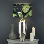 Fresh Green Fruit And Vegetables Print Drum Lamp Shade