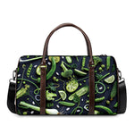 Fresh Green Fruit And Vegetables Print Duffle Bag