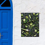 Fresh Green Fruit And Vegetables Print Garden Flag