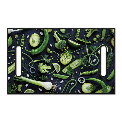 Fresh Green Fruit And Vegetables Print Golf Cart Seat Cover