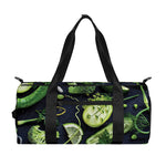 Fresh Green Fruit And Vegetables Print Gym Bag